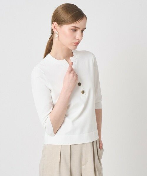 ANAYI / アナイ ニット・セーター | レーヨンポリエステルストレッチキーネックプルオーバー | 詳細2