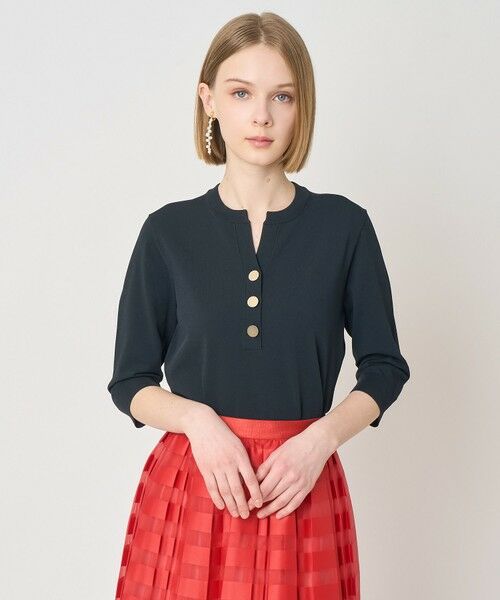 ANAYI / アナイ ニット・セーター | レーヨンポリエステルストレッチキーネックプルオーバー | 詳細13