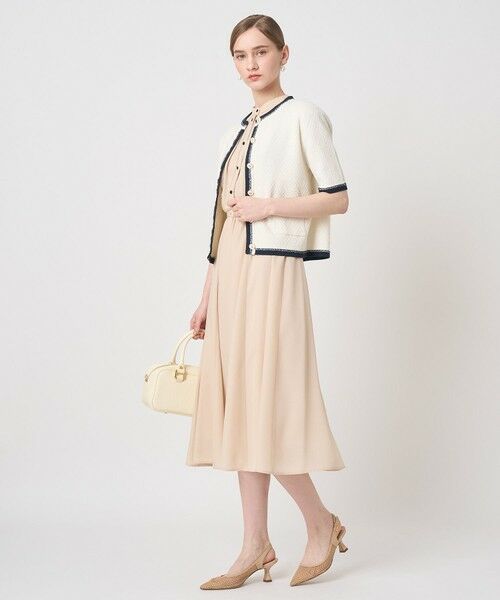 ANAYI / アナイ カーディガン・ボレロ | バイカラー5分袖カーディガン | 詳細5