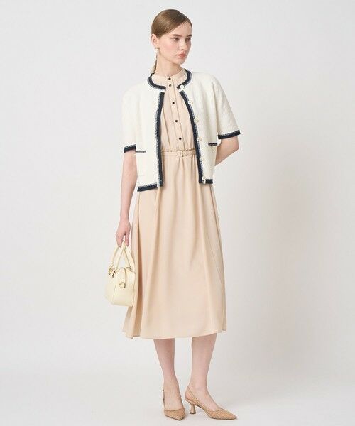 ANAYI / アナイ カーディガン・ボレロ | バイカラー5分袖カーディガン | 詳細6