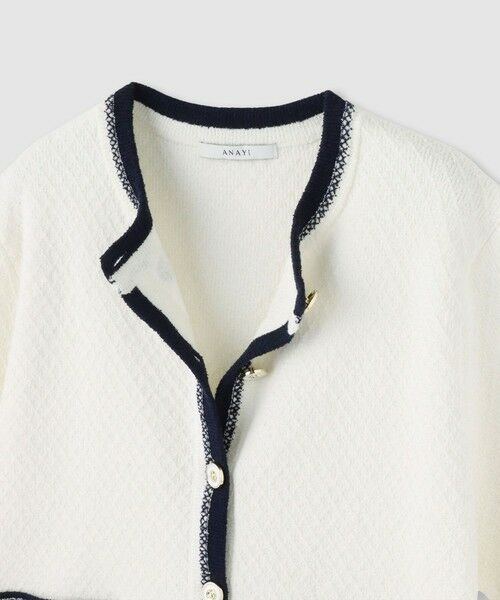 ANAYI / アナイ カーディガン・ボレロ | バイカラー5分袖カーディガン | 詳細9