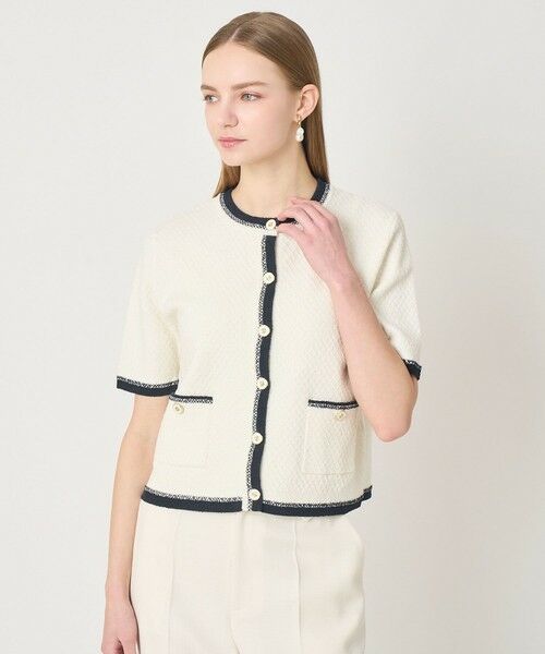 ANAYI / アナイ カーディガン・ボレロ | バイカラー5分袖カーディガン | 詳細6
