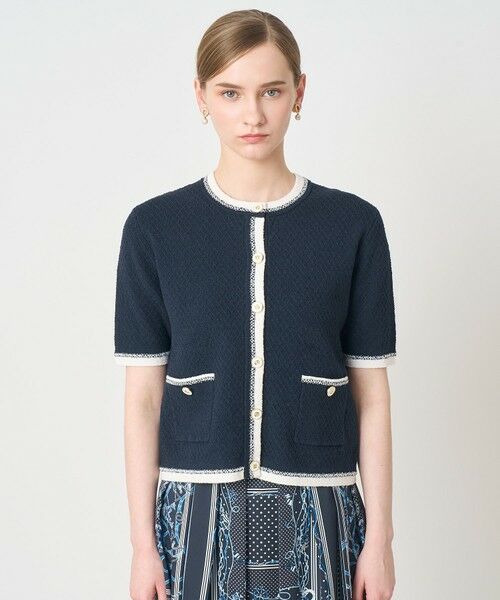 ANAYI / アナイ カーディガン・ボレロ | バイカラー5分袖カーディガン | 詳細13