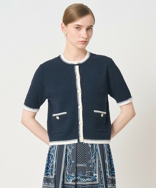 ANAYI / アナイ カーディガン・ボレロ | バイカラー5分袖カーディガン | 詳細16