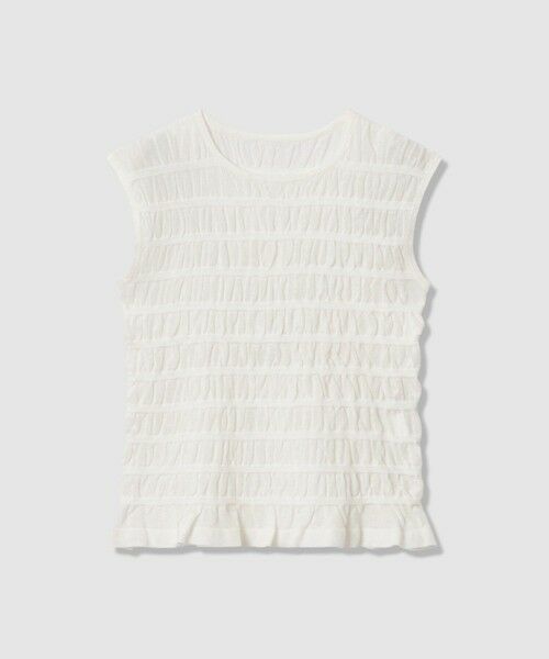 ANAYI / アナイ ニット・セーター | シャーリング プルオーバー（white (01)）