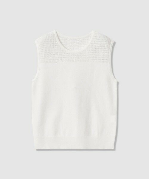 ANAYI / アナイ ニット・セーター | 【セットアップ対応商品】トラフォラートノースリーブプルオーバー（off white (02)）