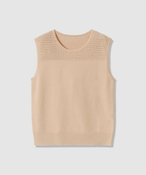 ANAYI / アナイ ニット・セーター | 【セットアップ対応商品】トラフォラートノースリーブプルオーバー（beige (11)）