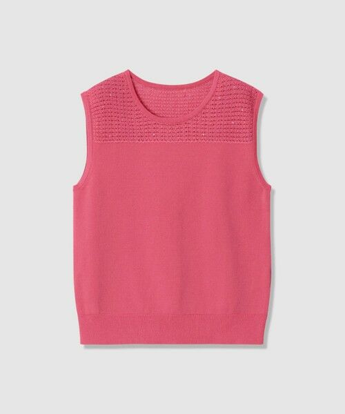 ANAYI / アナイ ニット・セーター | 【セットアップ対応商品】トラフォラートノースリーブプルオーバー（pink (41)）