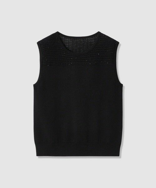 ANAYI / アナイ ニット・セーター | 【セットアップ対応商品】トラフォラートノースリーブプルオーバー（black (95)）