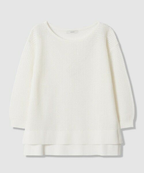 ANAYI / アナイ ニット・セーター | トラフォラートミドル丈 プルオーバー（off white (02)）