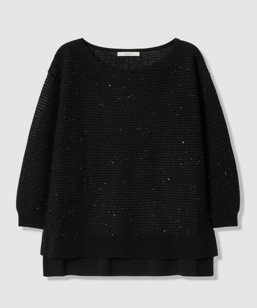 ANAYI / アナイ ニット・セーター | トラフォラートミドル丈 プルオーバー（black (95)）