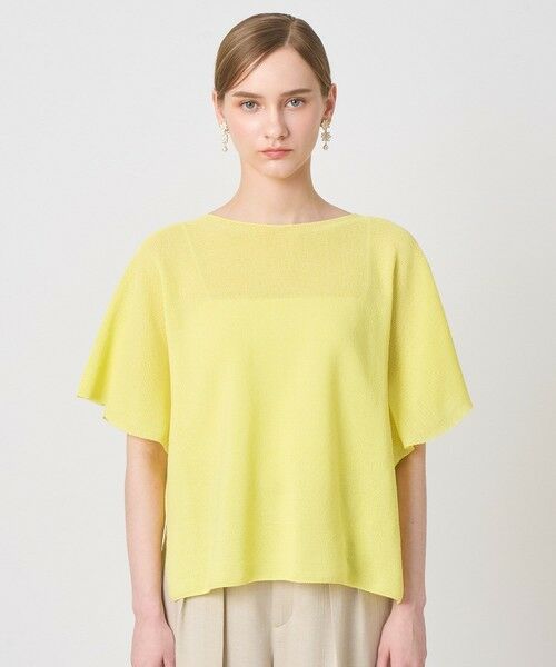 ANAYI / アナイ ニット・セーター | 和紙ガーターフレアスリーブ プルオーバー | 詳細5