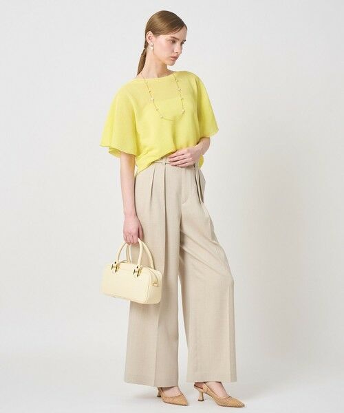 ANAYI / アナイ ニット・セーター | 和紙ガーターフレアスリーブ プルオーバー | 詳細8