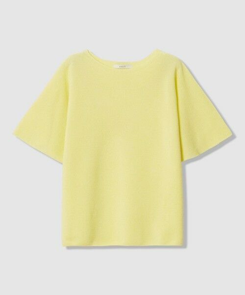 ANAYI / アナイ ニット・セーター | 和紙ガーターフレアスリーブ プルオーバー（yellow (21)）