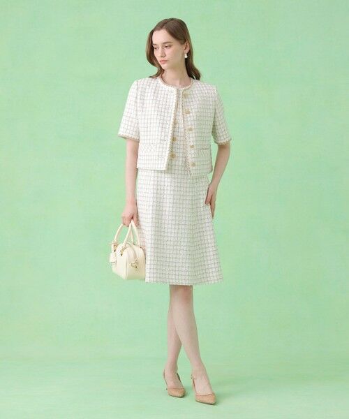 ANAYI / アナイ ノーカラージャケット | カラミツイードチェック ジャケット〈セットアップ対応商品〉 | 詳細4