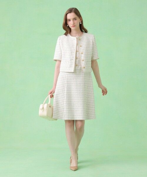 ANAYI / アナイ ノーカラージャケット | カラミツイードチェック ジャケット〈セットアップ対応商品〉 | 詳細5