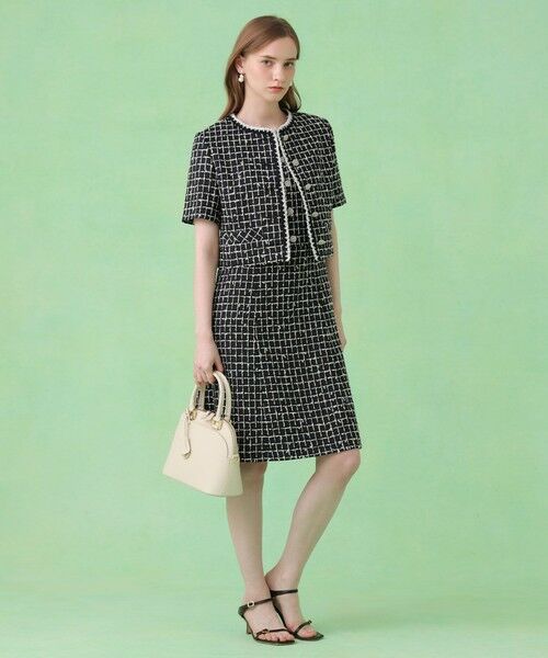 ANAYI / アナイ ノーカラージャケット | カラミツイードチェック ジャケット〈セットアップ対応商品〉 | 詳細10