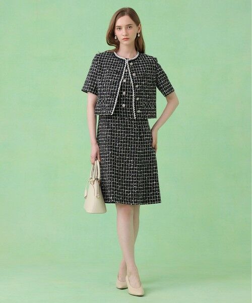 ANAYI / アナイ ノーカラージャケット | カラミツイードチェック ジャケット〈セットアップ対応商品〉 | 詳細11