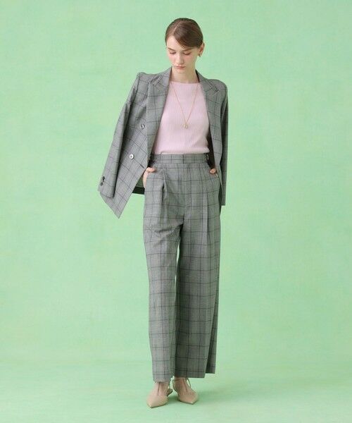 ANAYI / アナイ チノ・ワークパンツ | グレンチェックDカン付きパンツ〈セットアップ対応商品〉 | 詳細8