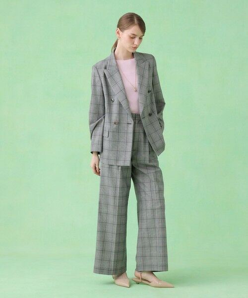 ANAYI / アナイ チノ・ワークパンツ | グレンチェックDカン付きパンツ〈セットアップ対応商品〉 | 詳細9