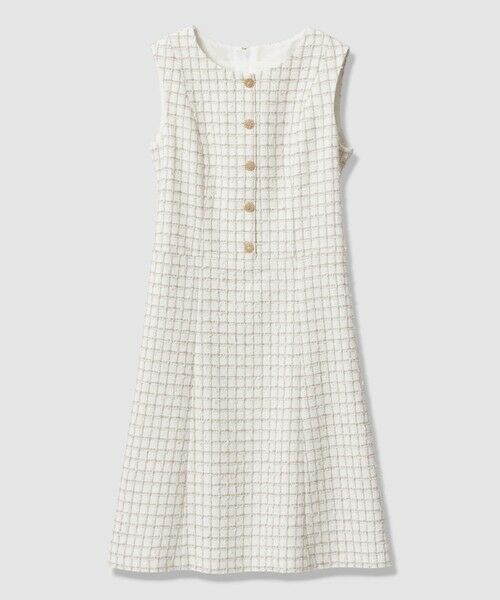 ANAYI / アナイ ミニ丈・ひざ丈ワンピース | カラミツイードチェックローウエスト ワンピース〈セットアップ対応商品〉 | 詳細9