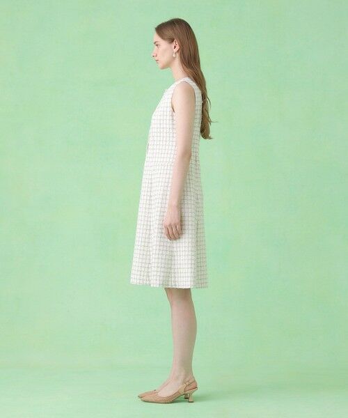 ANAYI / アナイ ミニ丈・ひざ丈ワンピース | カラミツイードチェックローウエスト ワンピース〈セットアップ対応商品〉 | 詳細2