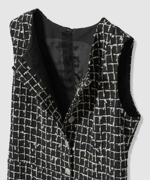 ANAYI / アナイ ミニ丈・ひざ丈ワンピース | カラミツイードチェックローウエスト ワンピース〈セットアップ対応商品〉 | 詳細16