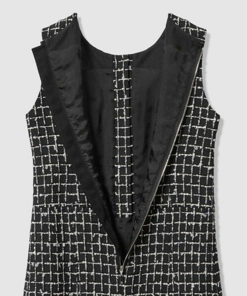 ANAYI / アナイ ミニ丈・ひざ丈ワンピース | カラミツイードチェックローウエスト ワンピース〈セットアップ対応商品〉 | 詳細17