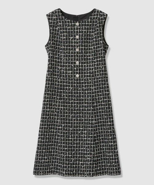 ANAYI / アナイ ミニ丈・ひざ丈ワンピース | カラミツイードチェックローウエスト ワンピース〈セットアップ対応商品〉 | 詳細22