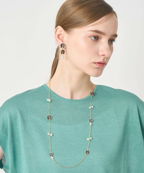 ANAYI / アナイ ネックレス・ペンダント・チョーカー | フラワーパールネックレス（navy (65)）