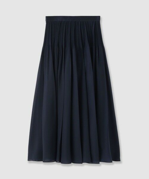 ANAYI / アナイ ロング・マキシ丈スカート | スパンオーガンジープリーツスカート（navy (65)）