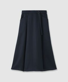 ANAYI / アナイ ミニ・ひざ丈スカート | ドライオックスベルト付きタックスカート