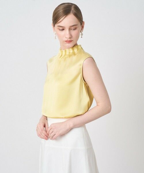ANAYI / アナイ シャツ・ブラウス | ヴィンテージサテンスタンドブラウス | 詳細10