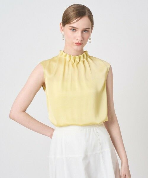 ANAYI / アナイ シャツ・ブラウス | ヴィンテージサテンスタンドブラウス(yellow (21))