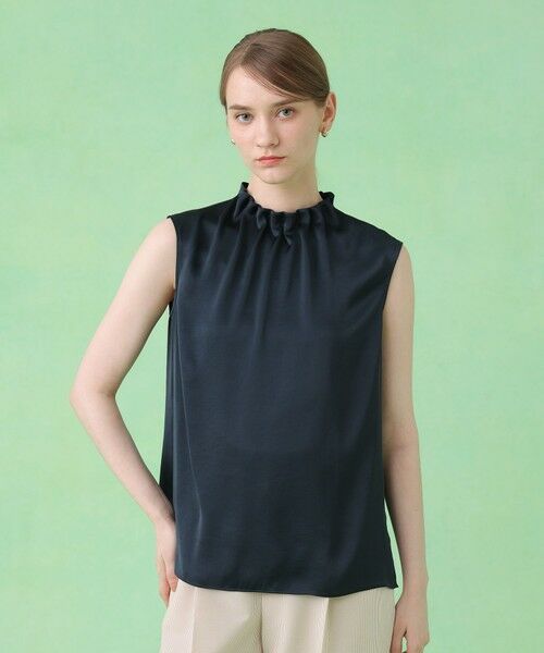ANAYI / アナイ シャツ・ブラウス | ヴィンテージサテンスタンドブラウス | 詳細18
