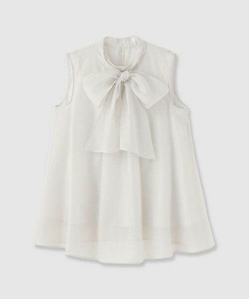 ANAYI / アナイ シャツ・ブラウス | オーガンジーリボンボウタイブラウス（ivory (04)）