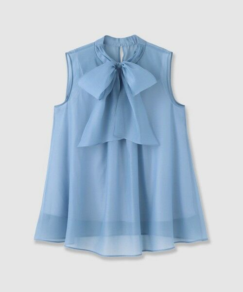 ANAYI / アナイ シャツ・ブラウス | オーガンジーリボンボウタイブラウス（blue (61)）