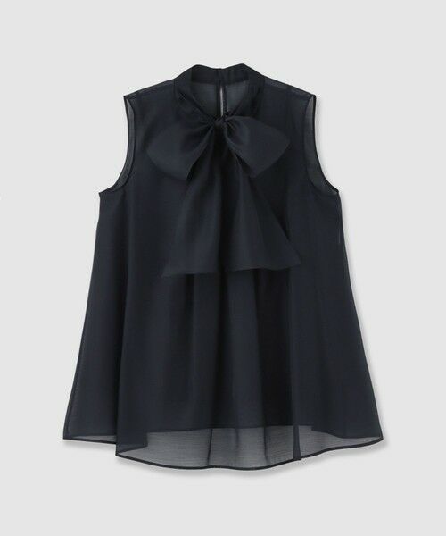 ANAYI / アナイ シャツ・ブラウス | オーガンジーリボンボウタイブラウス（navy (65)）