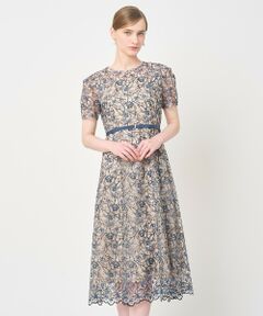 ANAYI / アナイ ロング・マキシ丈ワンピース | リトルフラワーリーフタックスリーブワンピース