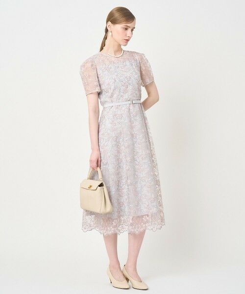 ANAYI / アナイ ロング・マキシ丈ワンピース | リトルフラワーリーフタックスリーブワンピース | 詳細7