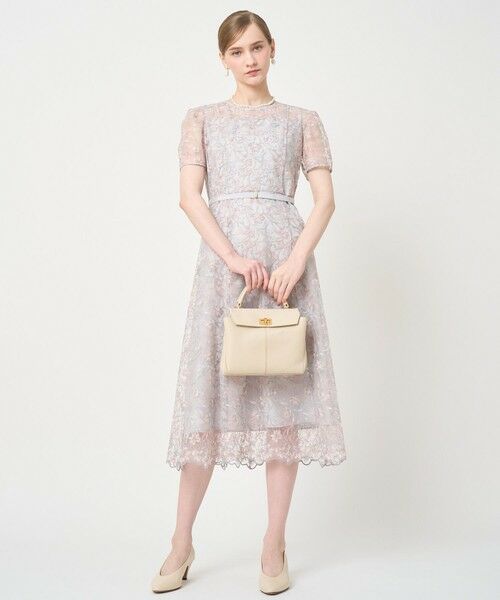 ANAYI / アナイ ロング・マキシ丈ワンピース | リトルフラワーリーフタックスリーブワンピース | 詳細8