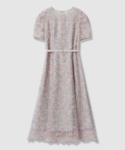 ANAYI / アナイ ロング・マキシ丈ワンピース | リトルフラワーリーフタックスリーブワンピース（pink (41)）