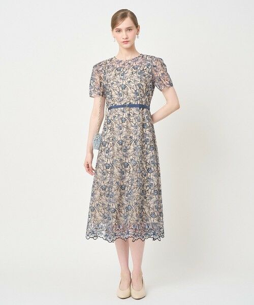 ANAYI / アナイ ロング・マキシ丈ワンピース | リトルフラワーリーフタックスリーブワンピース | 詳細16