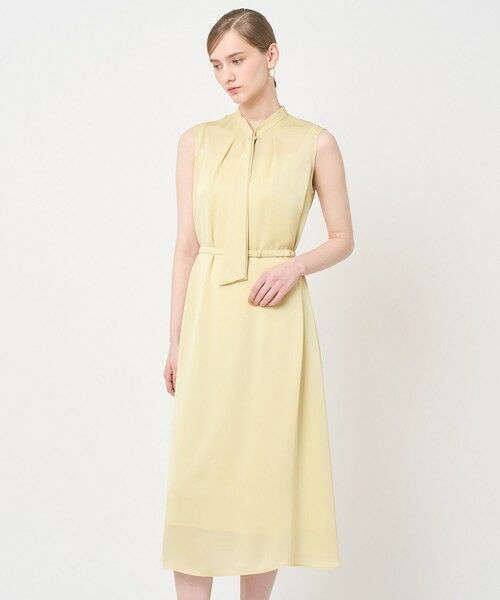 ANAYI / アナイ ドレス | ベネシャン２WAYタイ付き ワンピース（yellow (21)）