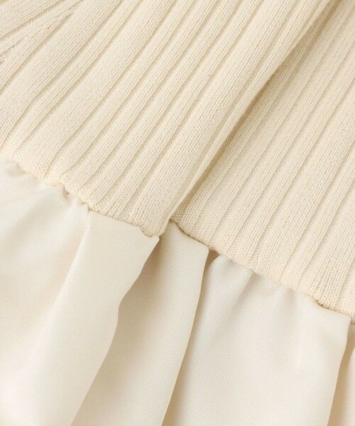 ANAYI / アナイ ミニ丈・ひざ丈ワンピース | グログランコンビベルト付きワンピース | 詳細10