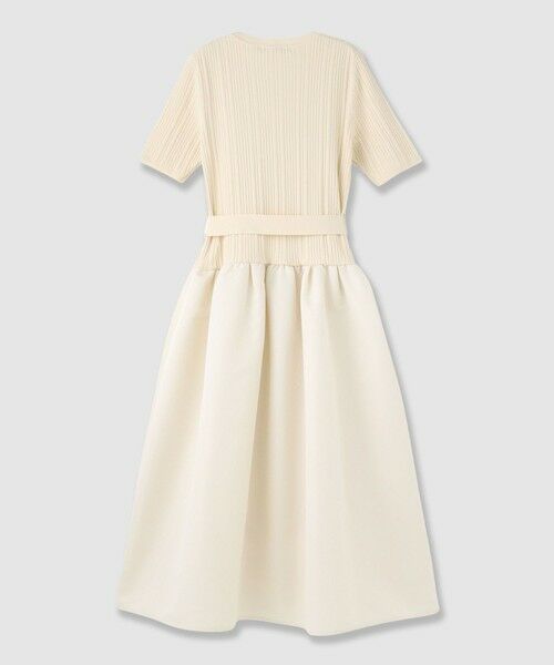 ANAYI / アナイ ミニ丈・ひざ丈ワンピース | グログランコンビベルト付きワンピース | 詳細1