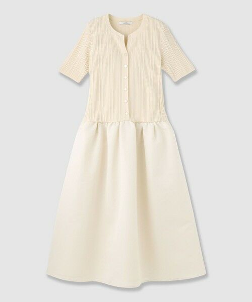 ANAYI / アナイ ミニ丈・ひざ丈ワンピース | グログランコンビベルト付きワンピース | 詳細2