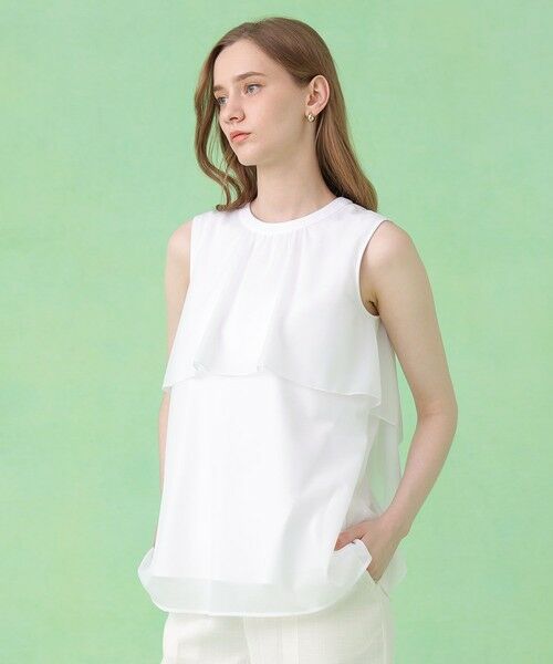 ANAYI / アナイ カットソー | トリコットオーガンレイヤードプルオーバー | 詳細2