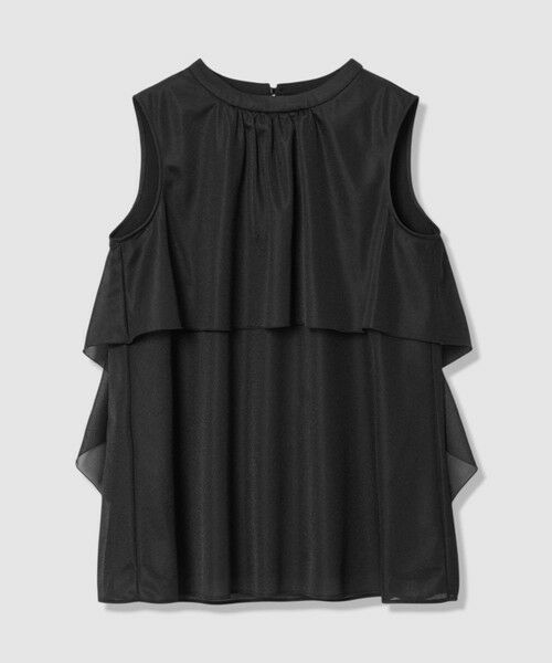 ANAYI / アナイ カットソー | トリコットオーガンレイヤードプルオーバー（black (95)）