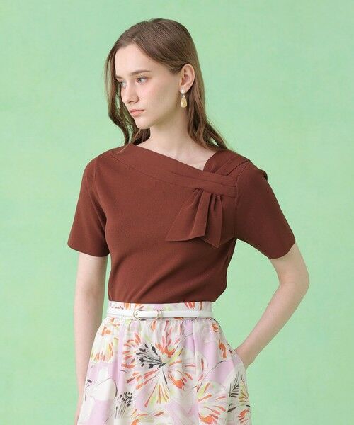 ANAYI / アナイ ニット・セーター | アシンメトリクリボン プルオーバー | 詳細13